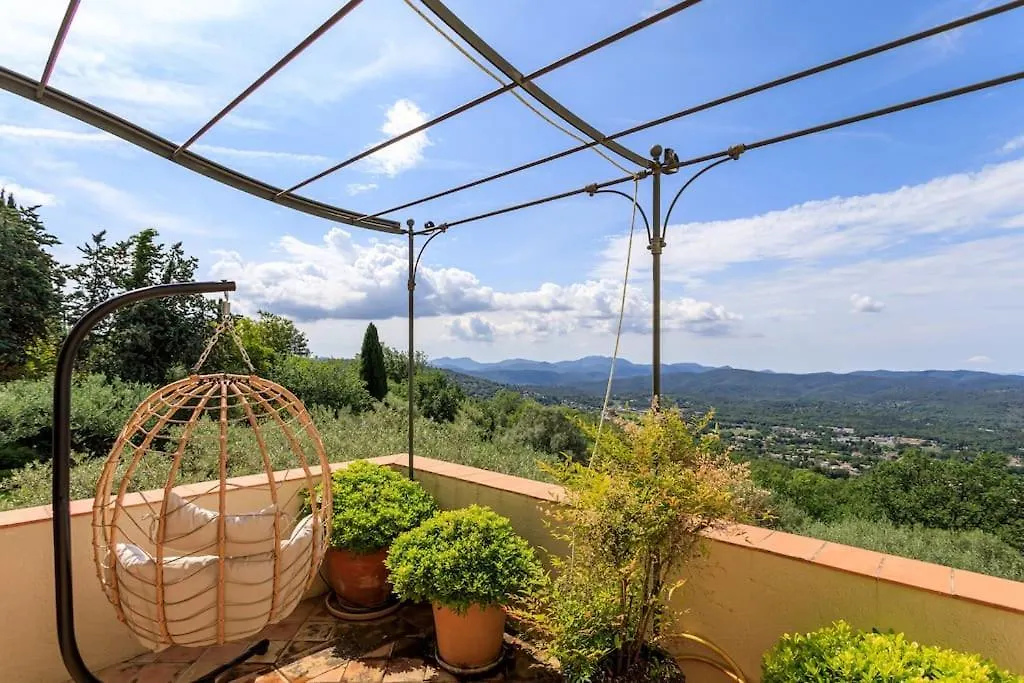 Villa With Separate Guesthouse With Panoramic View Montauroux 0*,