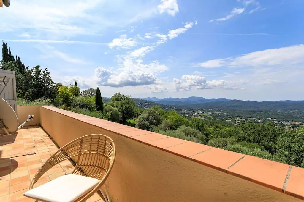 Villa With Separate Guesthouse With Panoramic View Montauroux